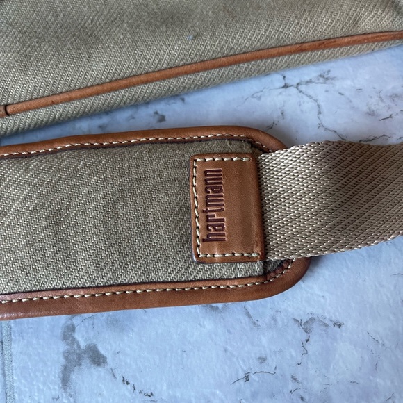 Hartmann The Hudson Collection Twill and Leather Travel Bag NWT - Picture 8 of 8